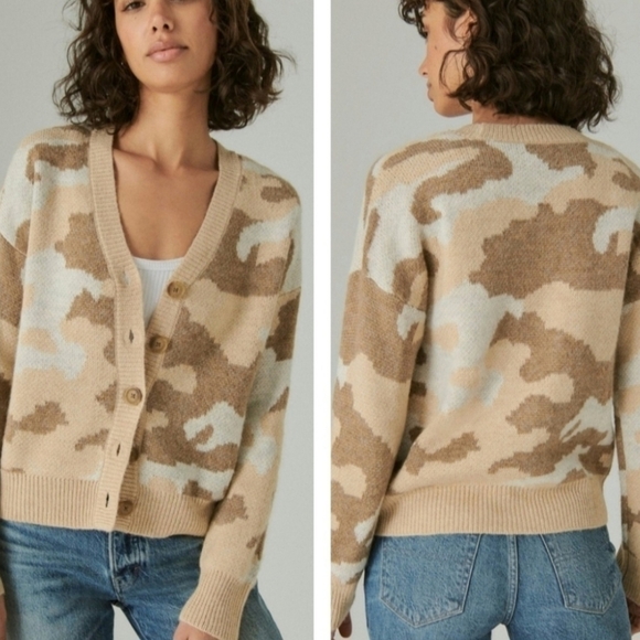 Lucky Brand Camo Cardigan - Picture 3 of 7